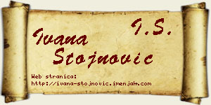 Ivana Stojnović vizit kartica